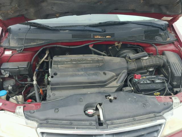 5FNRL18073B052093 - 2003 HONDA ODYSSEY EX RED photo 7