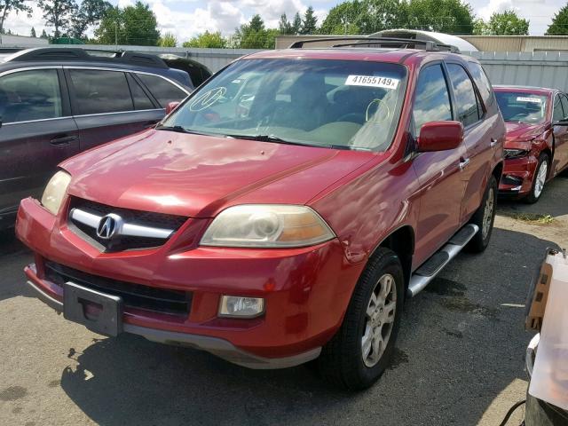 2HNYD18834H535472 - 2004 ACURA MDX TOURIN BURGUNDY photo 2