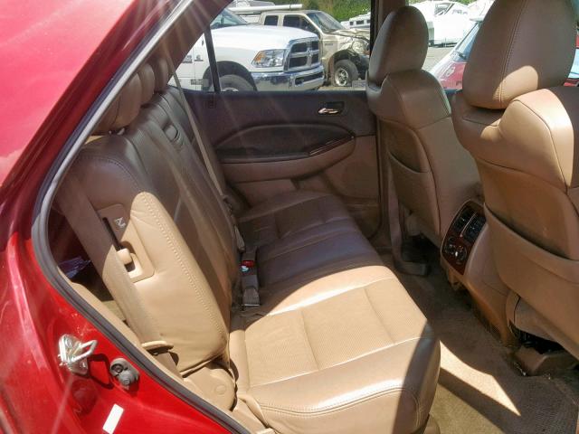 2HNYD18834H535472 - 2004 ACURA MDX TOURIN BURGUNDY photo 6