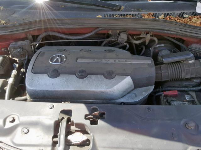 2HNYD18834H535472 - 2004 ACURA MDX TOURIN BURGUNDY photo 7