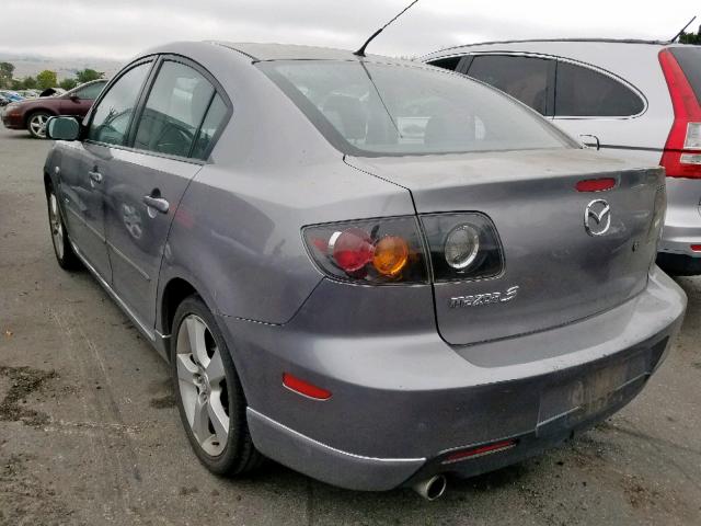 JM1BK324761512331 - 2006 MAZDA 3 S GRAY photo 3