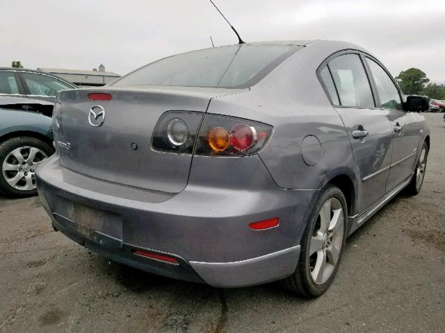 JM1BK324761512331 - 2006 MAZDA 3 S GRAY photo 4