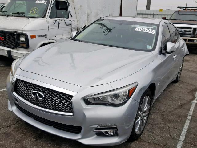 JN1CV7AP5GM200722 - 2016 INFINITI Q50 BASE SILVER photo 2