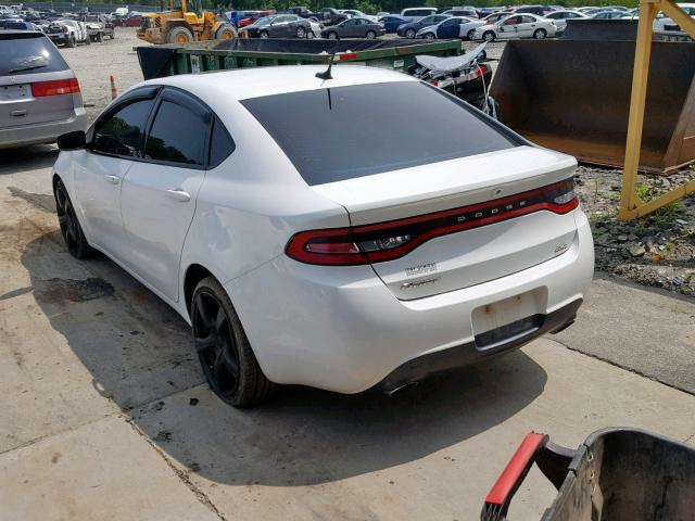 1C3CDFBBXED919415 - 2014 DODGE DART SXT WHITE photo 3