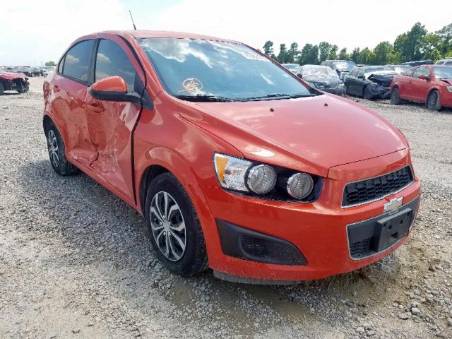 1G1JA5SHXD4113270 - 2013 CHEVROLET SONIC LS ORANGE photo 1