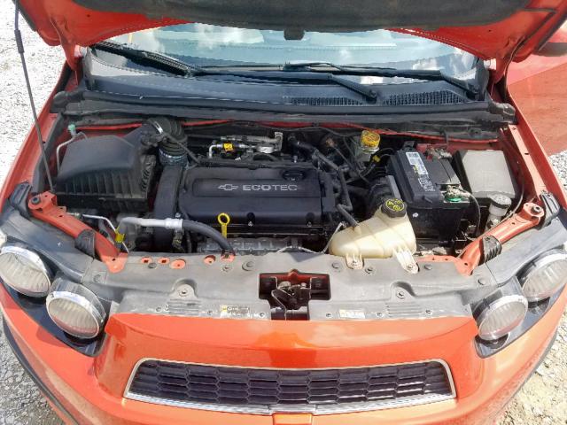 1G1JA5SHXD4113270 - 2013 CHEVROLET SONIC LS ORANGE photo 7