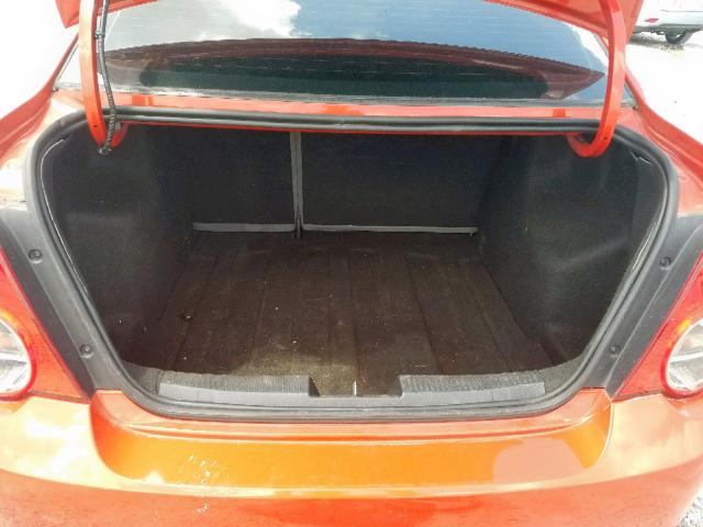 1G1JA5SHXD4113270 - 2013 CHEVROLET SONIC LS ORANGE photo 9