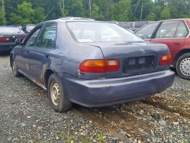 JHMEG8549SS003108 - 1995 HONDA CIVIC DX GRAY photo 3