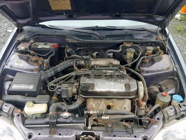 JHMEG8549SS003108 - 1995 HONDA CIVIC DX GRAY photo 7