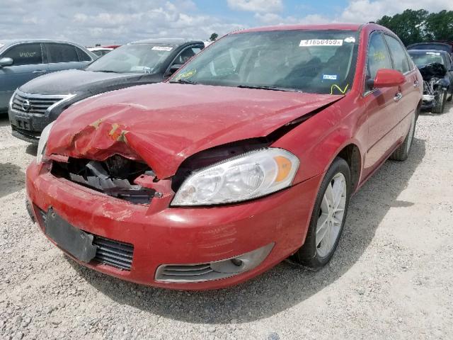 2G1WU583189197118 - 2008 CHEVROLET IMPALA LTZ RED photo 2