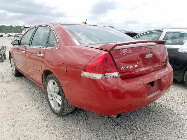 2G1WU583189197118 - 2008 CHEVROLET IMPALA LTZ RED photo 3