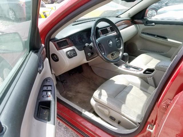 2G1WU583189197118 - 2008 CHEVROLET IMPALA LTZ RED photo 9