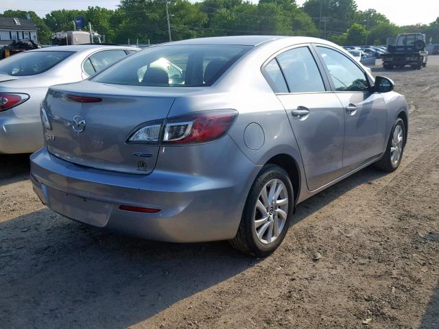 JM1BL1WPXD1815087 - 2013 MAZDA 3 I GRAY photo 4