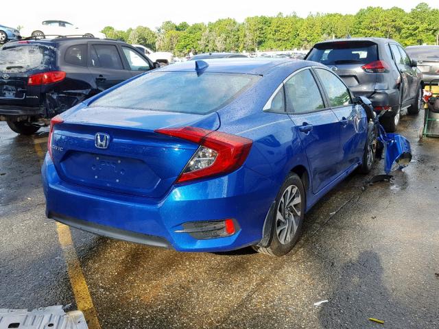 19XFC2F77JE007036 - 2018 HONDA CIVIC EX BLUE photo 4