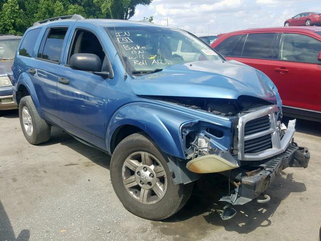 1D4HB48D35F541594 - 2005 DODGE DURANGO SL BLUE photo 1