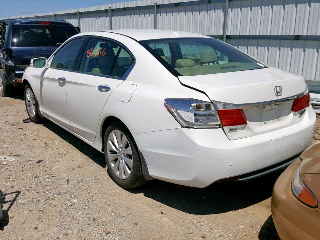 1HGCR2F87DA041898 - 2013 HONDA ACCORD EXL WHITE photo 3