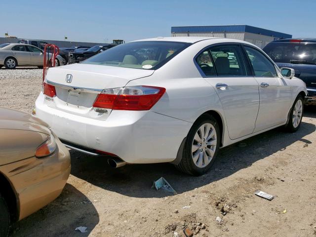 1HGCR2F87DA041898 - 2013 HONDA ACCORD EXL WHITE photo 4