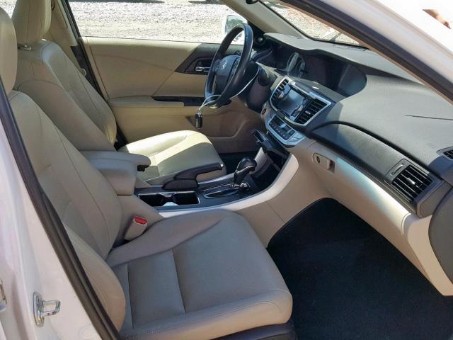 1HGCR2F87DA041898 - 2013 HONDA ACCORD EXL WHITE photo 5