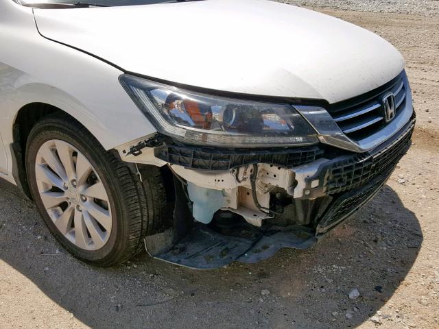 1HGCR2F87DA041898 - 2013 HONDA ACCORD EXL WHITE photo 9