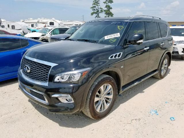 JN8AZ2NF5H9641403 - 2017 INFINITI QX80 BASE BLACK photo 2