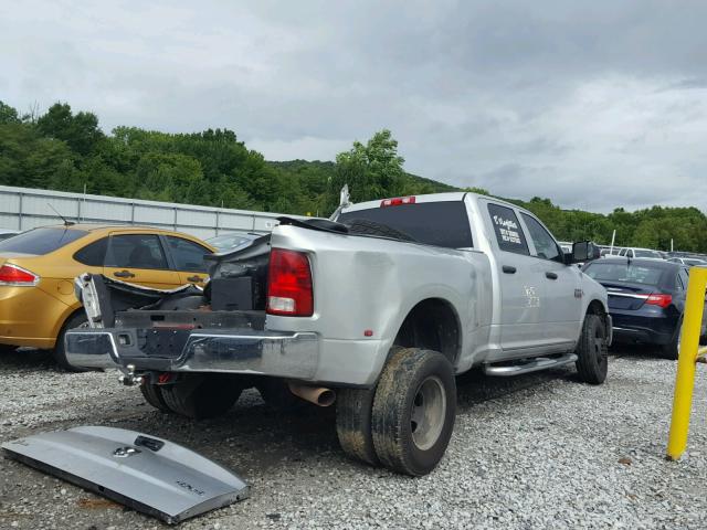 3D73Y4CL6BG607690 - 2011 DODGE RAM 3500 GRAY photo 4