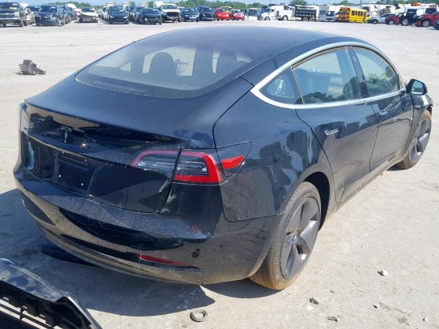 5YJ3E1EA8JF032350 - 2018 TESLA MODEL 3 BLACK photo 4