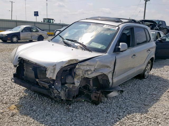 KM8JN72D67U504162 - 2007 HYUNDAI TUCSON SE SILVER photo 2