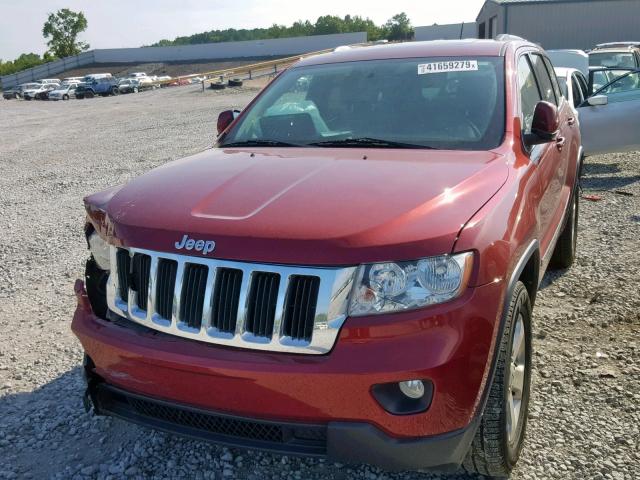 1C4RJEAG1CC314188 - 2012 JEEP GRAND CHER RED photo 2