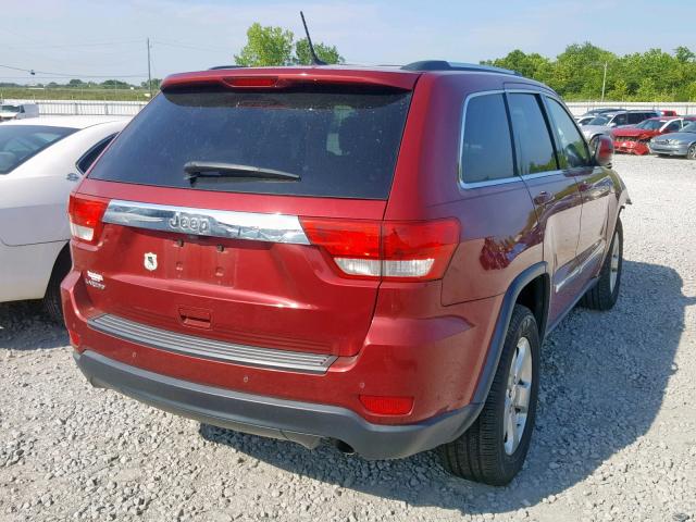 1C4RJEAG1CC314188 - 2012 JEEP GRAND CHER RED photo 4