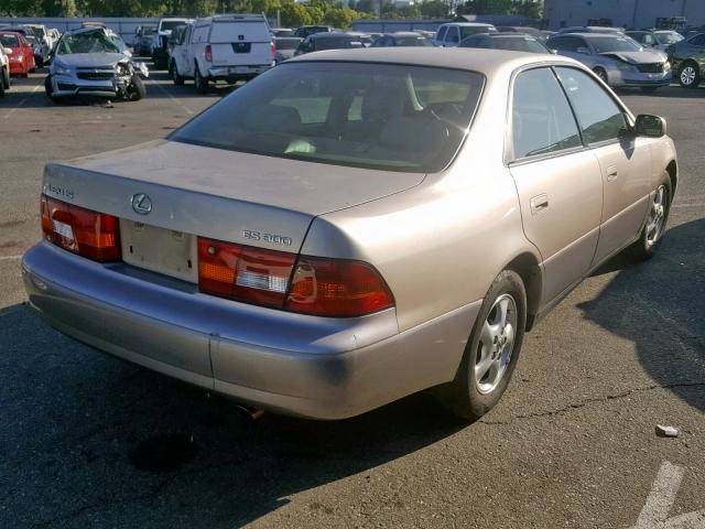 JT8BF22G0V0049055 - 1997 LEXUS ES 300 GOLD photo 4