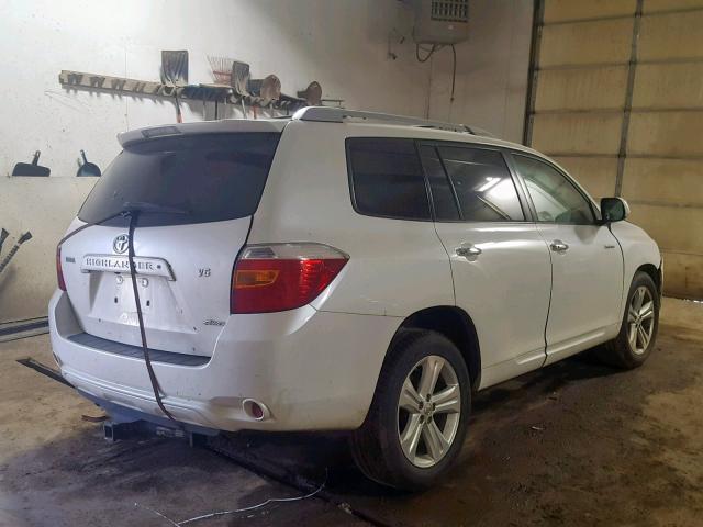 JTEES42A092116549 - 2009 TOYOTA HIGHLANDER WHITE photo 4