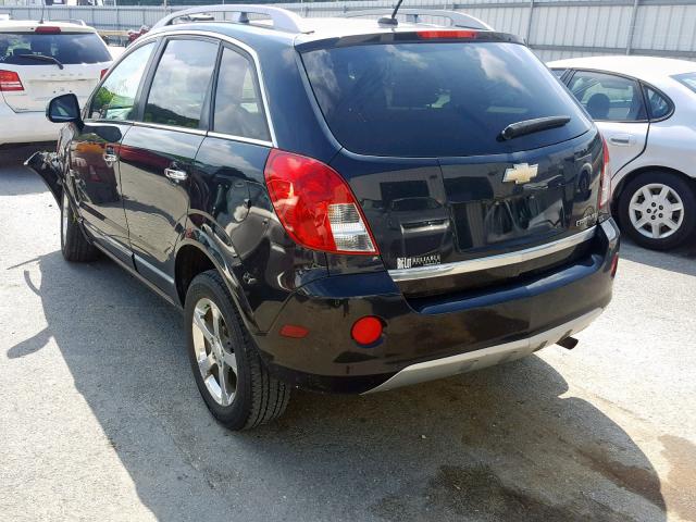 3GNFL3EK9DS509622 - 2013 CHEVROLET CAPTIVA LT BLACK photo 3