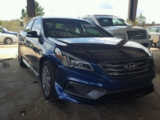 5NPE34AF5GH264920 - 2016 HYUNDAI SONATA SPO BLUE photo 1