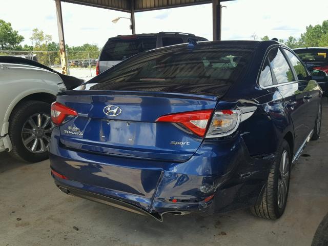 5NPE34AF5GH264920 - 2016 HYUNDAI SONATA SPO BLUE photo 4