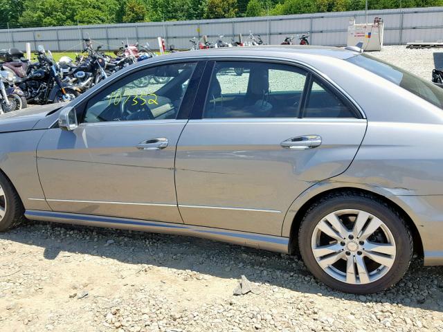 WDDHF5GB2BA398661 - 2011 MERCEDES-BENZ E 350 SILVER photo 9