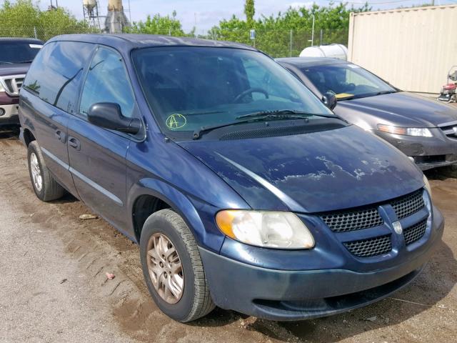 1D4GP25B14B520995 - 2004 DODGE CARAVAN SE BLUE photo 1