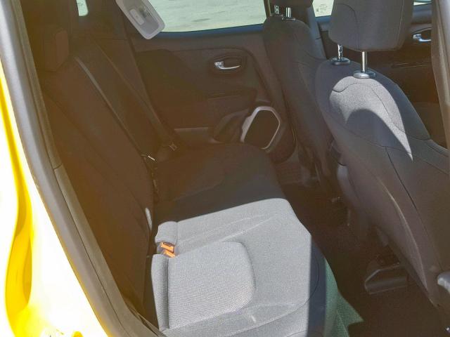 ZACCJBAB3HPF38428 - 2017 JEEP RENEGADE S YELLOW photo 6
