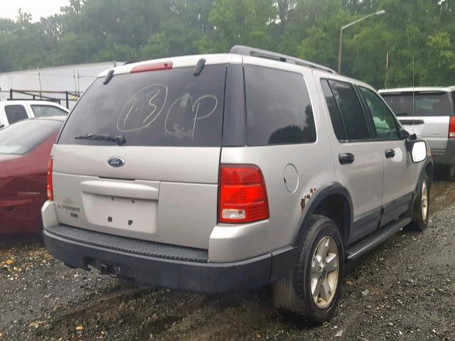 1FMDU73K33ZA09220 - 2003 FORD EXPLORER X SILVER photo 4