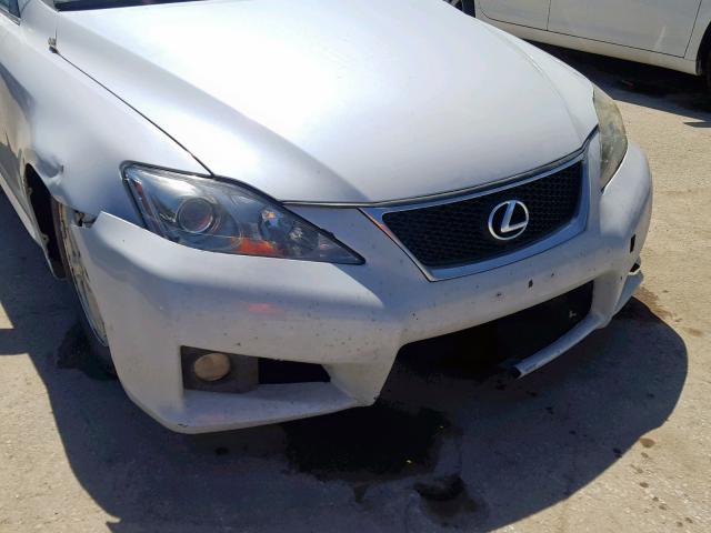 JTHBK262562002023 - 2006 LEXUS IS 250 WHITE photo 9