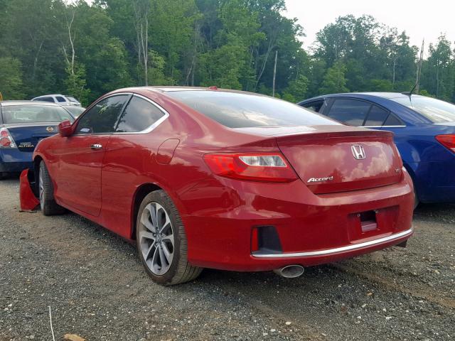 1HGCT2B88FA005681 - 2015 HONDA ACCORD EXL RED photo 3