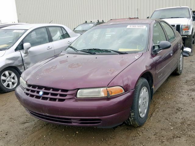 1P3EJ46X4XN569428 - 1999 PLYMOUTH BREEZE BAS BURGUNDY photo 2