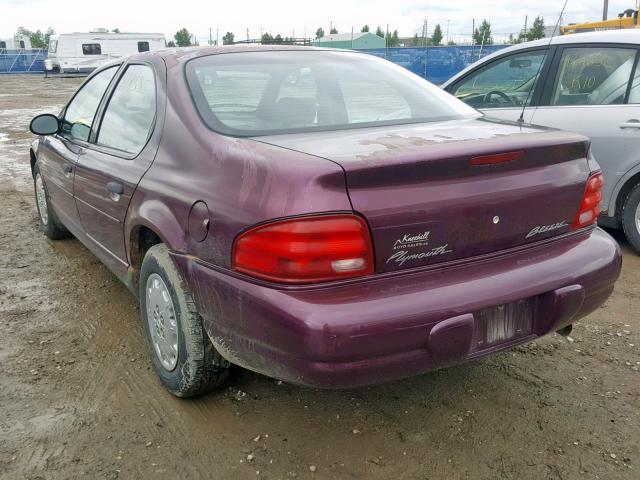 1P3EJ46X4XN569428 - 1999 PLYMOUTH BREEZE BAS BURGUNDY photo 3