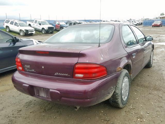 1P3EJ46X4XN569428 - 1999 PLYMOUTH BREEZE BAS BURGUNDY photo 4