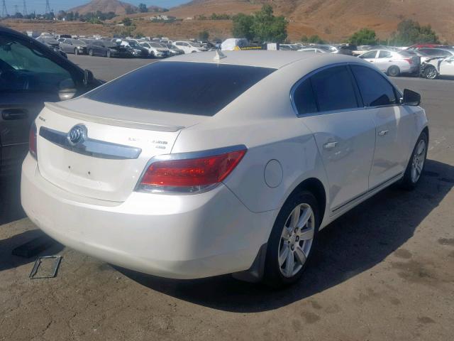 1G4GC5ED0BF361352 - 2011 BUICK LACROSSE C WHITE photo 4