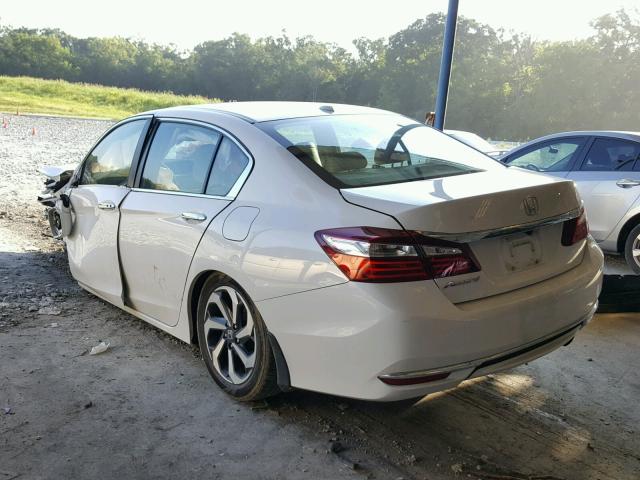 1HGCR2F84HA011361 - 2017 HONDA ACCORD EXL WHITE photo 3