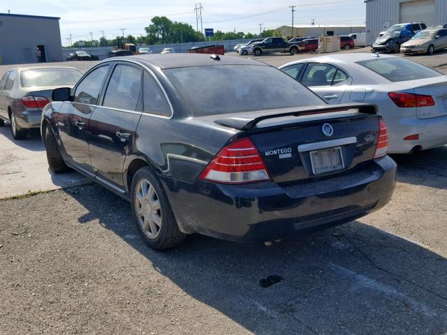 1MEHM42137G601231 - 2007 MERCURY MONTEGO PR შავი ფოტო 3