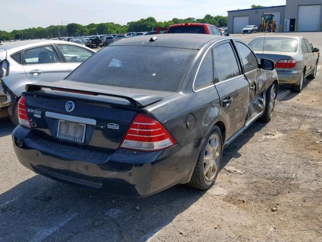 1MEHM42137G601231 - 2007 MERCURY MONTEGO PR შავი ფოტო 4