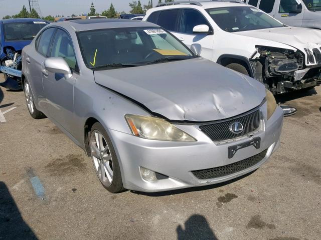 JTHBK262765005696 - 2006 LEXUS IS 250 SILVER photo 1