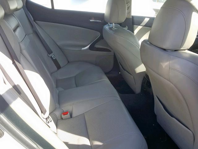 JTHBK262765005696 - 2006 LEXUS IS 250 SILVER photo 6