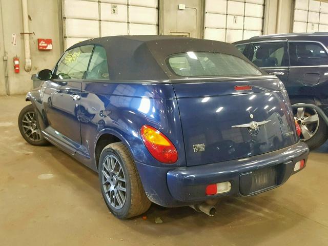 3C3EY55E35T287137 - 2005 CHRYSLER PT CRUISER BLUE photo 3